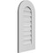 Ekena Millwork Round Top Surface Mount PVC Gable Vent: Functional, w/ 3-1/2"W x 1"P Standard Frame, 14"W x 28"H GVPRT14X2801SF - alternate 3